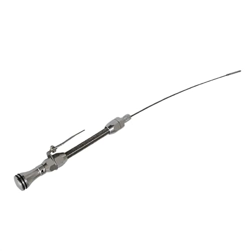 Jauge d'huile flexible Chevy SBC en acier inoxydable tressé de qualité