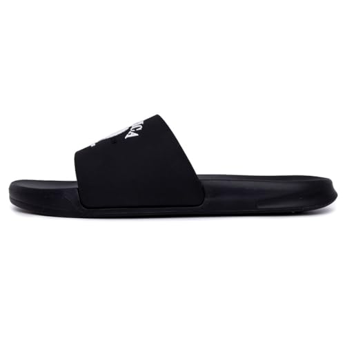 Image of Nautica Men's Open Toe Slide Sandals - Comfortable Indoor & Outdoor Shower Slippers