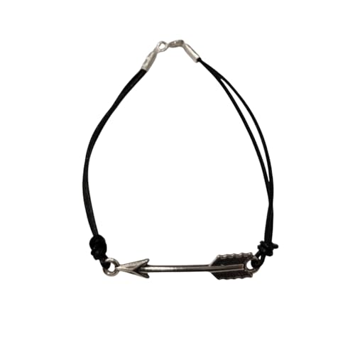 Bracelet flèche argent 925 fait main, l'excellence du cuir véritable