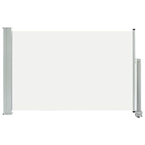 Goliraya Toldo Lateral Retráctil Toldo para Jardín Patio Balcón Crema 60x300 cm Cover