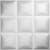 Ekena Millwork WP20X20CLWH 19 5/8"W x 19 5/8"H Classic EnduraWall Decorative 3D Wall Panel, White