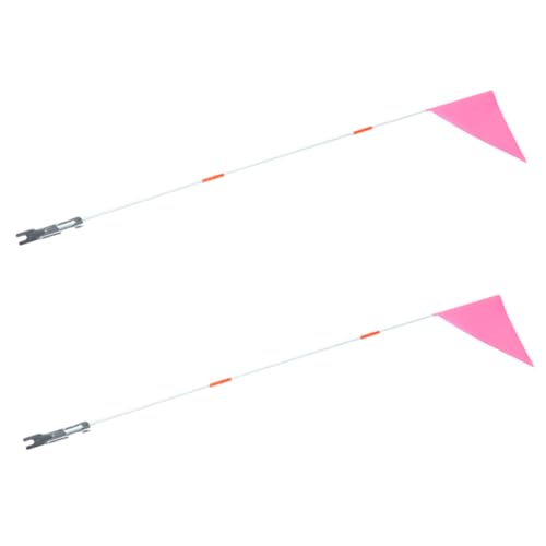 SUPVOX 2 Sets Lightweight Bike Safety Flags Durable and Easy to Install Cycling Flags for Enhanced Visibility for Celebrations and Sports Events