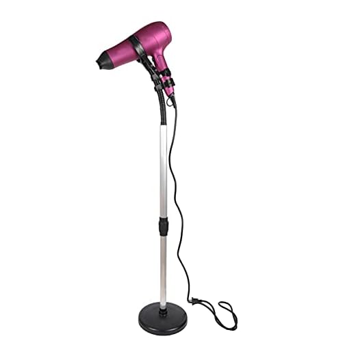 Osring Adjustable Hair Dryer Stand, Hands Free Hairdryer Holder 360 Degrees Rotation, Blow Dryer Styling Holder Stand for Hair Drying