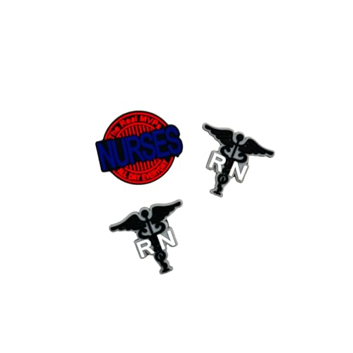 ONDEMAND GLOBAL RN Medicine Caduceus Shoe Charms for Crocs | Personalize with Registered Nurse...