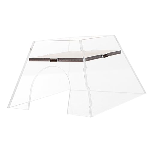 BESPORTBLE ハムスターの餌やり場 hamster ハムスター フード ケース フードボックス フードケース ペットフード容器 小動物の隠れ家 ハムスターの隠れ家 屋内ハムスターハウス 木製