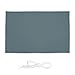 Relaxdays Sonnensegel rechteckig, BxT: 2 x 3 m, wasserabweisend, UV-beständig, mit Spannseilen, Terrasse, Balkon, grau