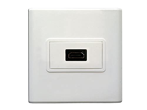 Image of HDMI Multimedia Modular Wall Socket Face Plate Socket Plug Jack Cable or Adapter for Home /Office. (HDMI)