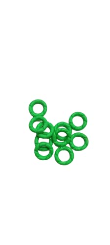 Wk India Pigeon Rings, Green Round Plastic Pigeon Rings, 100 Pcs per Pack,