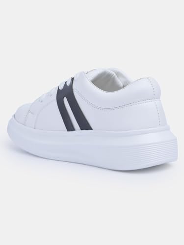 Image of Longwalk White Sneakers for Women & Girls | Trendy & Lightweight Casual Shoes