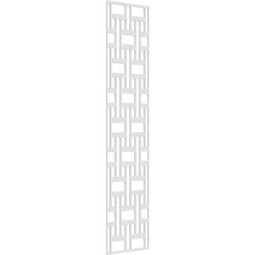 Image of 23 3 /8 inchW x 95 3 /8 inchH x 3 /8 inchT Denton Decorative Fretwork Wall Panels in Architectural Grade PVC