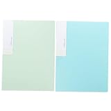 SEWACC 2個ポータブル音楽バインダー 耐摩耗性ファイルフォルダー 対応 学校 オフィス 家用 簡単収納 便利なファイル整理