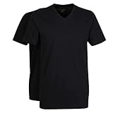 bugatti Herren T-Shirt schwarz Uni 2er Pack 58