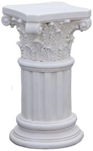 Corinthian Column Pedestal - Durable Magnesium Oxide Greek Pillar Stand for Home, Garden, Patio, Yard Décor, Event Displays, Wedding Decorations, Outdoor Statues