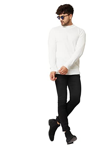 Image of Kvetoo Men High Neck Full Sleeve Winter Woolen Sweater