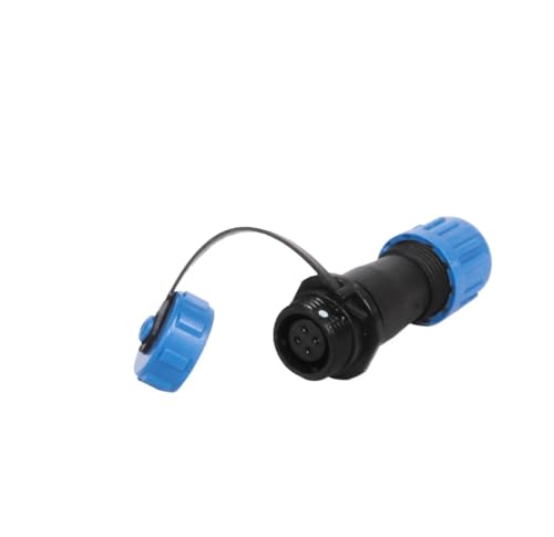Conector de aviación SP11 impermeable de 4 pines con toma de tuerca trasera pasamuros