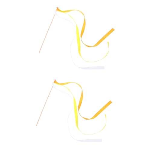 Ruban Jaune avec Petite Cloche pour Mariage et Sortie d'Église Festive