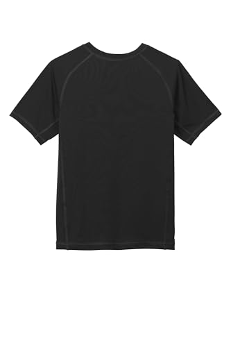 SPORT-TEK Youth Rashguard Tee | Short Sleeve T-Shirt for Boys & Girls, Athletic Fit Summer Clothing with UPF 50 for Kids2