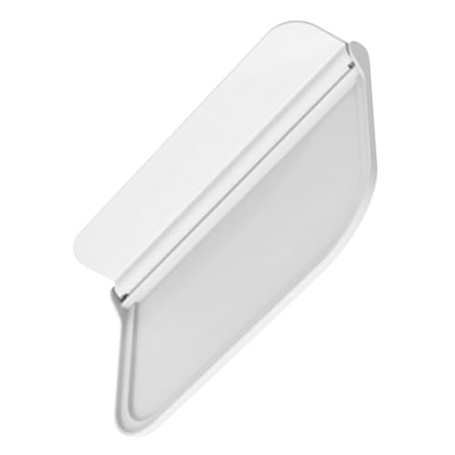 Ciieeo Mensola Da Parete Pieghevole Senza Chiodi Bianca Hips e Pp, Portaoggetti Da Appendere Per Bagno, Pannello Organizer Compatto Multiuso Supporto Cellulare, Ottimizza Spazio Per Wc e Accessori