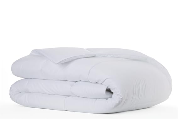 Todocama   Edredón, Relleno nórdico de Fibra 3002 antiácaros, otoño Invierno, 300gr/m², Color Blanco (Todas Las Medidas Disponibles). (Cuna 60/70 80x160 cm)
