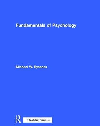 Fundamentals of Psychology - Eysenck, Michael | 9781841693712 | Amazon ...
