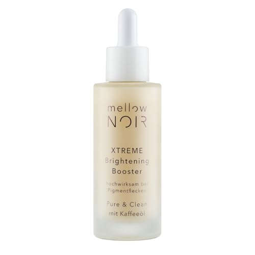 mellow NOIR XTREME Brightening Booster 30ml - Anti Pigmentflecken Serum - Reduziert dunkle Flecken, Altersflecken & Pickelmale im Gesicht und auf der Haut - Vegan - Zertifizierte Naturkosmetik