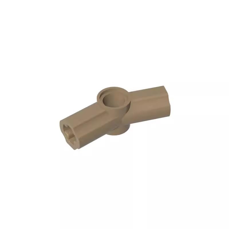 Gobricks Shaft Bolt Connection Technic Axle and Pin Connector Angled #3-157.5° 32016 GDS-918 50Pieces Compatible with Lego Classic Bulk Toy MOC Color:Dark Tan — image 1