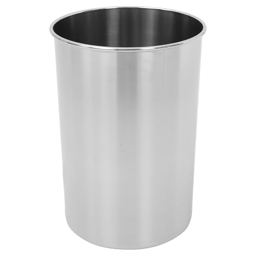 DECOMELODY Cubo de Basura de Acero Inoxidable Incorporado para Cocina, Bote de Basura Empotrado en Encimera, Diseño Integrado Metálico para Mesa, Reducido Olor y Almacenamiento Ordenado