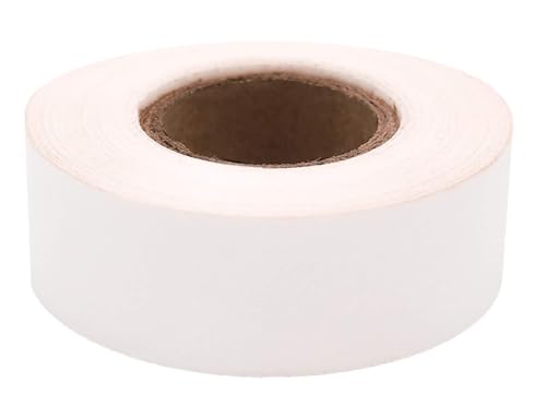 ChromaLabel 0.75 Inch Clean Remove Color Code Tape, 500 Inch Roll, White