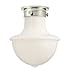 Hudson Valley 9400-PN, Branford Glass Semi Flush Ceiling Lighting, 1 Light, 100 Watts, Nickel