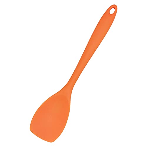 Original Gundel Silikon-PFANNENLÖFFEL GROß, 100% reines Lebensmittelsilikon, hitzebeständig, flexibel, schont beschichtete Pfannen - orange Cover