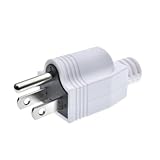DIY Rewireable 3 Pins USA/US Plug 15Amp 250V Male Socket Electrical Wire Connect AC Power Adapter Detachable,DIY Grounded Power 3-pin US USA Removable Power, Wiring Plug (US 5-15P White)