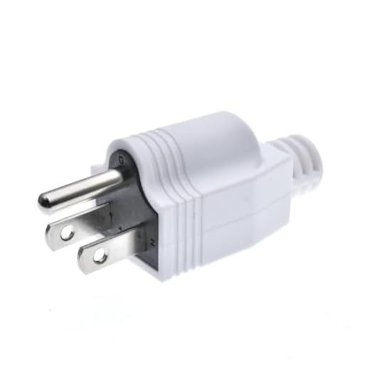 DIY Rewireable 3 Pins USA/US Plug 15Amp 250V Male Socket Electrical Wire Connect AC Power Adapter Detachable,DIY Grounded Power 3-pin US USA Removable Power, Wiring Plug (US 5-15P White)