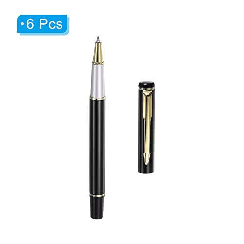 Bolígrafo metálico negro 135mm pack 6 unidades punta 1mm miniatura 3