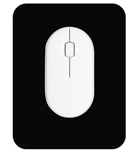 ZYAOTWQZ Small Mouse Pad 6 x 8 Inch, Horizontal and Vertical Flexible use. Great for Traveling, Wireless laptops, Keyboard Trays, Offices, etc. (Black)