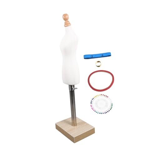 Angoily Modelo de Costura maniquí maniquies Mannequin Mujer - Accesorio de Vestuario Prenda Mostrar Vestido Ceremonia Mujer Vestidos Modelo de Cuerpo Perchero Decorativo Madera