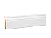 Produktbild KGM Hamburger Sockelleiste Altberliner Profil  Weiß folierte MDF Fußbodenleiste  Maße: 2400 x 19 x 70 mm  1 Stück