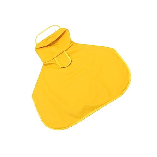 Mikikit 1Pc Dog Raincoat for Pets Material with Neck and Belly Straps Stylish Design for Rainy Weather for Outdoor Travel and Play