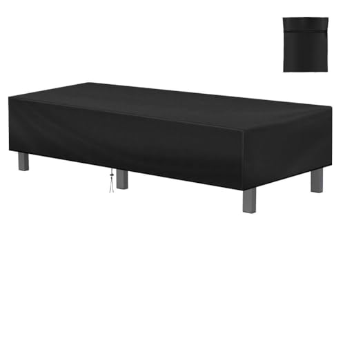 AOOWU Housses de Bains de Soleil, 220 * 80 * 40cm Housses de Protection pour Chaise Longue Oxford 210D, Imperméable Housse de Protection Transat Bain,...