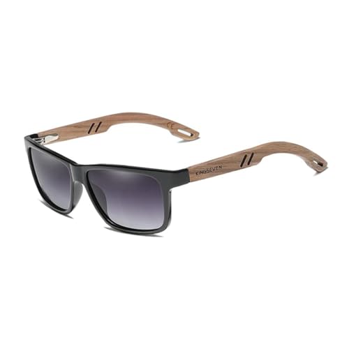 KINGSEVEN Design Men Glasses Reinforced Hinge Wood Handmade Temples Sunglasses Polarized Lens Women Eyewear Sun Glasses