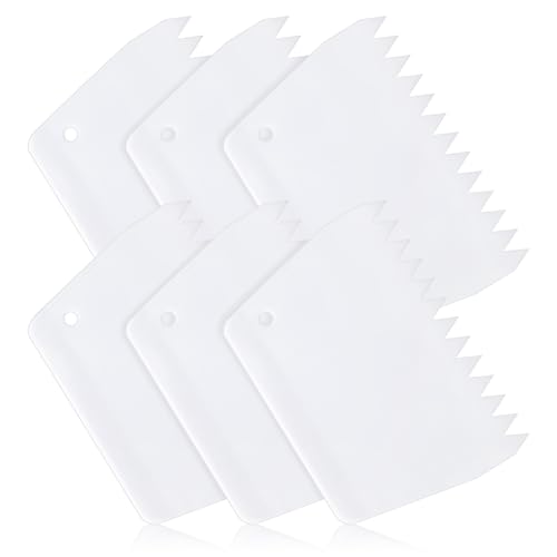 Lusofie 6 Pcs Flexible Glue Spreader Silicone Reusable Glue Spreader Spackle Tool for Applying Glue Spreader Tool(2/5 Inch)