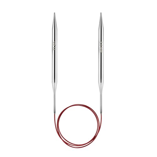 Soosui 8.0 mm Circular Knitting Needles US11|32 inches/80 Centimeters Long | Circular Knitting Needle Made of Metal Suitable for Weaving Scarves Blankets etc.