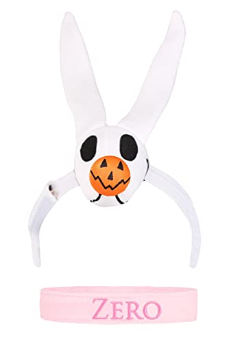 Fun Costumes Disney Nightmare Before Christmas Zero Plush Costume Headband & Collar Kit for Adults and Kids - Multicolored