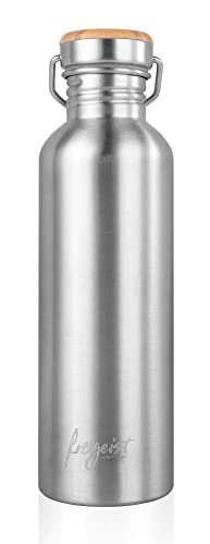 Trinkflasche Edelstahl 1l + EXTRA Sportverschluss, Edelstahl Trinkflasche 750ml,...