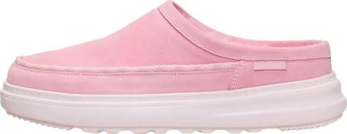 Image of HEYDUDE Women's Remi Toastee Suede Clog Slip On Shoe | Lightweight Easy On Sherpa Lined | Durable Grip Outsole