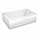 American Standard 2461002.020 Cambridge Apron-Front Americast Soaking Bathtub Right Hand Drain, 5 ft x 32 in, White