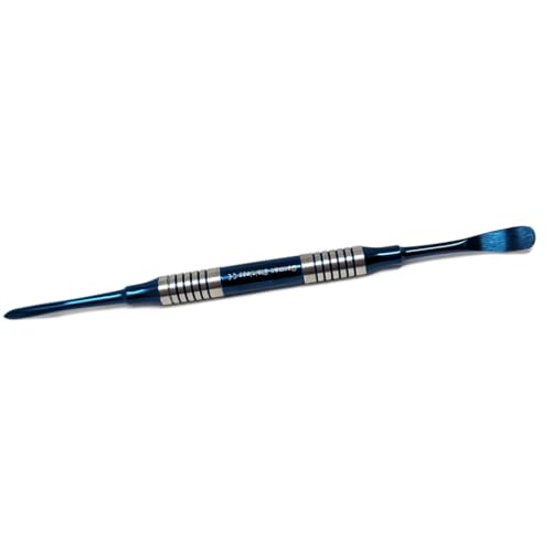 Dental Molt Periosteal Elevator #9 Hollow Handle Double Ended Blue Titanium Coated Stainless Steel Instrument