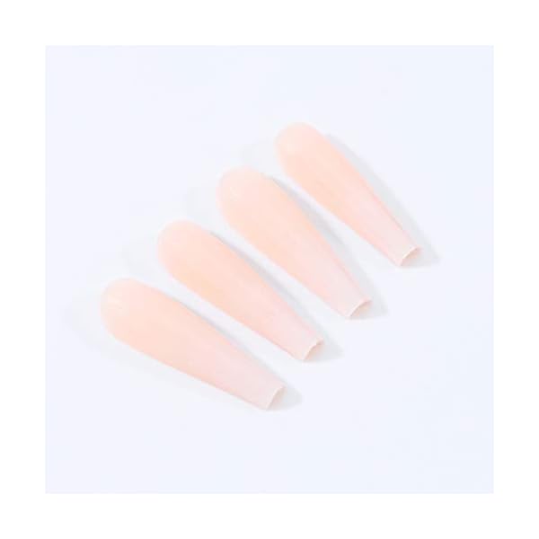 Brishow Sarg Künstliche Nägel Lange Falsche Nägel Gradient Ballerina Acryl Drücken auf Nägel 24 Stück für Frauen und… – Bild 8