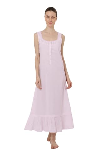 Chemise de nuit victorienne coton premium Miss Lavish London sans manches