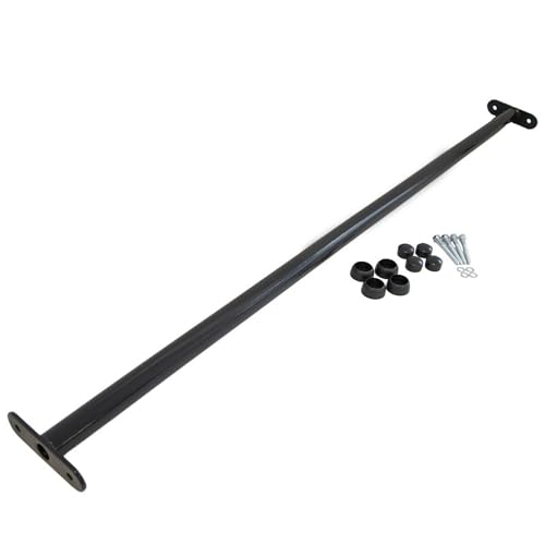 Reckstange Metall anthrazit 125 cm stabile Turnstange für Spielturm & Garten inkl. Schrauben Scheiben & Abdeckkappen