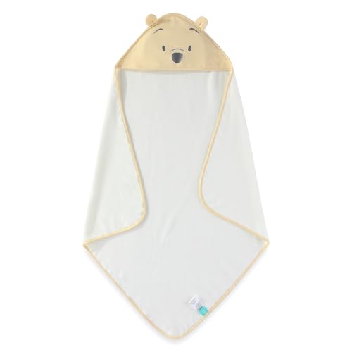 Image of Disney Baby Winnie The Pooh Unisex Hooded Baby-Bath Towel with 3 Washcloths Set for Newborn and Infants